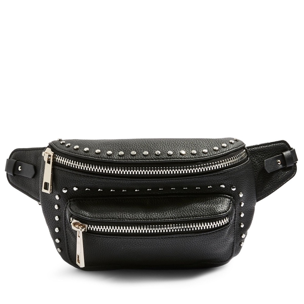TOPSHOP Women's Black Branden Chain Belt Bag